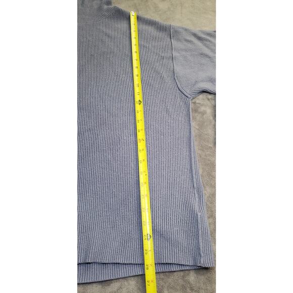 Free People Sz XS Softly Structured Knit Tunic Sweater Gray Oversized C6-25 - Picture 2 of 9